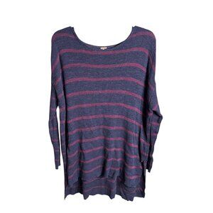 Free People Oversized Sweater Tunic Maroon Purple Size XS